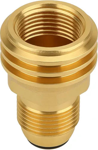 Miniatura 6 de BeeGo Adaptador de tanque de propano POL a QCC1/tipo 1, antiguo a nuevo, adaptador de tanque de propano que convierte la válvula de servicio