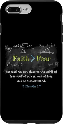 Miniatura 12 de Faith > Fear 2 Timothy 1:7 Christian Verse Math Equation Case for iPhone 17