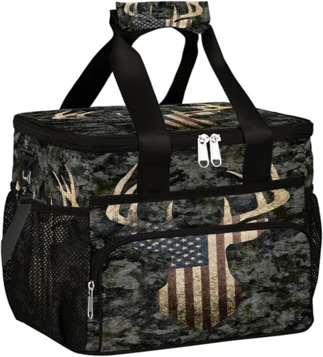 Miniatura 25 de Pardick Bolsa térmica suave con aislamiento de leopardo de galaxia para hombres y mujeres, lonchera grande a prueba de fugas, enfriador de playa