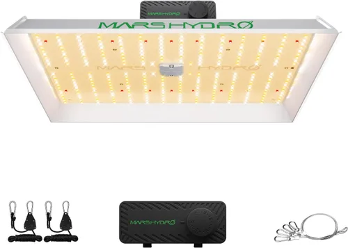 MARS HYDRO TS1000 150W Luz LED de cultivo para plantas de interior, con reflector patentado, luces regulables de 5 niveles, lámparas de crecimiento