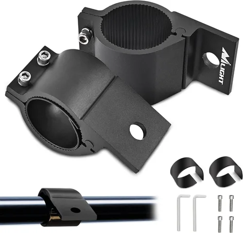 Nilight Soporte de Abrazadera de Tubo Compatible con Barra Bull Redonda de 1.81 a 2.13 Pulgadas, Barra de Choque, Barra Protectora, Portaequipajes