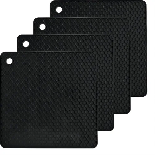 Juego de salvamanteles de silicona, almohadillas calientes de silicona para encimera, almohadillas de salvamanteles resistentes al calor, manteles