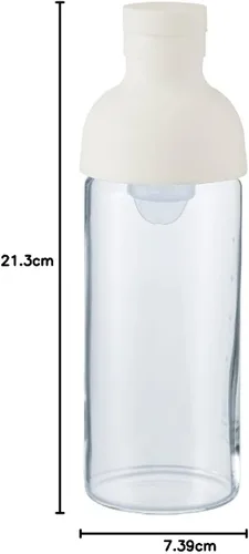 Miniatura 9 de Hario Botella de vino de té frío de 10.1 fl oz, blanco
