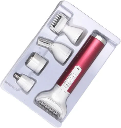 Miniatura 8 de ZJchao para mujeres, 5 en 1 para depilación de dama, impermeable, mini recortadora eléctrica de pelo púbico para piernas, brazo, axila, línea
