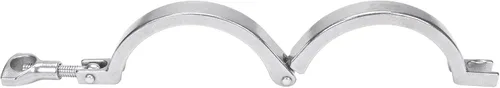 Miniatura 3 de DERNORD Abrazadera Sanitaria de Acero Inoxidable de Un Solo Pin Tri Clamps Trébol (Tubo OD: 3")