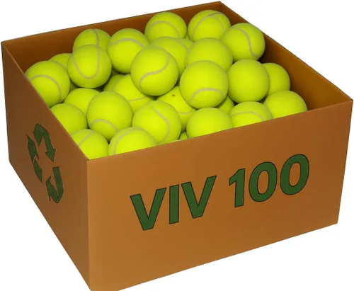 Miniatura 4 de VIV Pelotas de tenis avanzadas a granel, 30/50/100 + pelota de presión de práctica que rebota de 53 pulgadas de alto duradero; tamaño oficial de 2.5