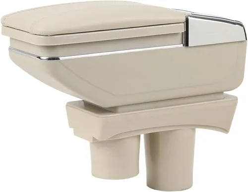 Caja de almacenamiento de reposabrazos de cuero para consola central de automóvil para Peugeot 301/para Citroen c-Elysee 2007 2008 2009 2010 2011