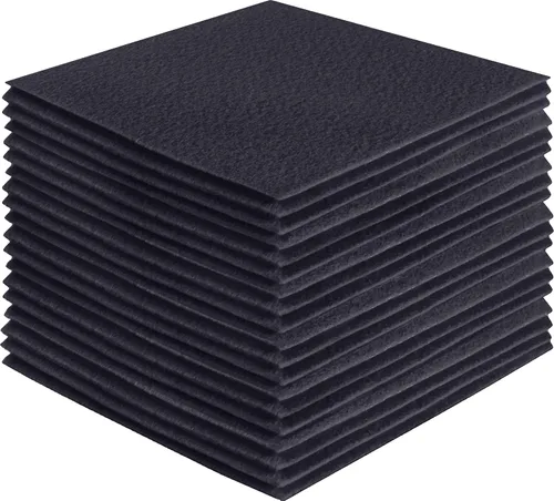 Miniatura 79 de FabricLA Hojas de fieltro acrílico para manualidades, cuadrados de fieltro precortados suaves de 4 x 4 pulgadas (3.9 in x 3.9 in), utiliza hojas