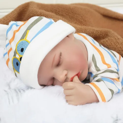 Miniatura 3 de CARANOVO Muñecas Reborn de bebé realistas - Muñeca de bebé realista de vinilo de cuerpo completo de 12 pulgadas recién nacida que duerme, muñeca