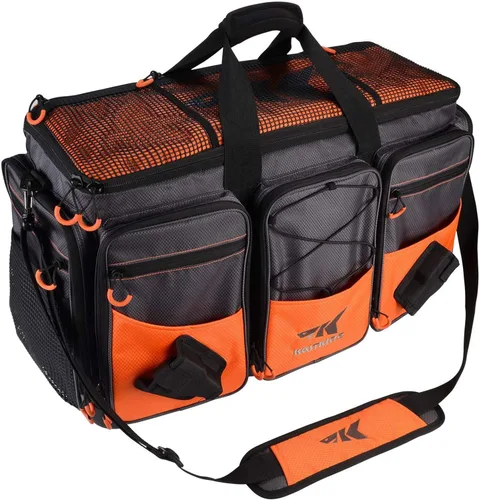 KastKing Bolsas de equipo de pesca y aparejos - Bolsas de pesca resistentes al agua salada - Bolsas de almacenamiento de aparejos de pesca