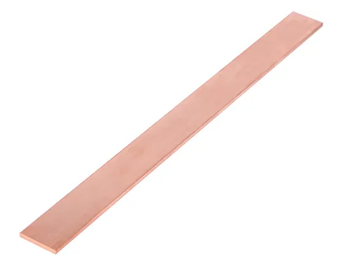 Miniatura 7 de 1/4" x 1" C110 Copper Flat BAR 8" Long Solid .250" Plate Mill