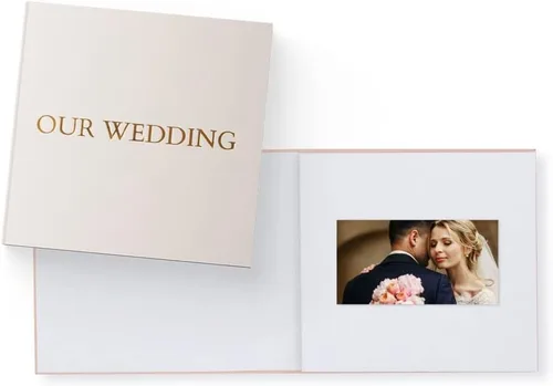 Miniatura 16 de Heirloom Video Book - Pantalla HD de 5 pulgadas para regalo de memoria personalizada, boda, cumpleaños, Navidad, aniversario, recuerdo de fotos