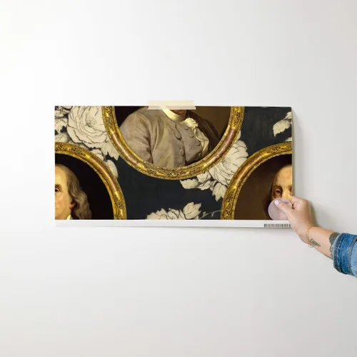 Miniatura 7 de Muestro de papel tapiz extraíble - Benjamin Franklin Retrato Histórico Botánico Goma Papel pintado personalizado pre-pegado por Spoonflower