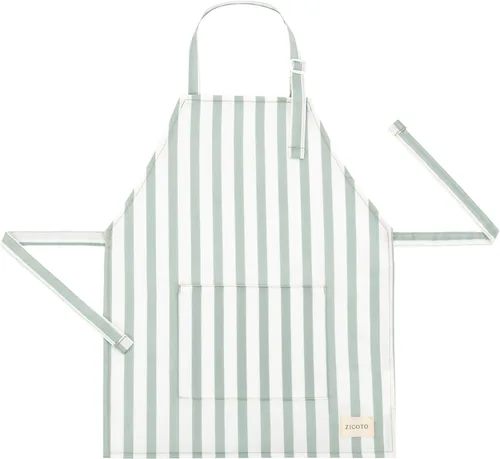 Miniatura 8 de ZICOTO Delantal para Niños para Niñas y Niños - Delantal de Niño Pequeño con Bolsillo para Cocinar, Hornear y Manualidades - Regalo de Navidad