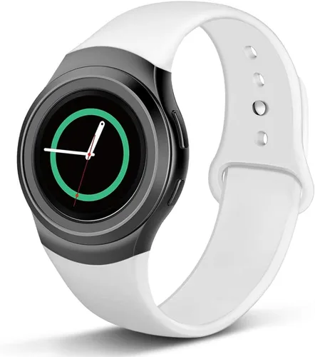 Compatible con Gear S2 Band, correas deportivas de silicona suave, correa de repuesto ajustable para reloj inteligente Samsung Gear S2, grande y