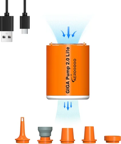 Miniatura 9 de GIGA PUMP 2.0 Bomba de aire eléctrica portátil 1300 mAh batería recargable bomba ultra mini inflador/deflator bomba para anillos de natación colchón