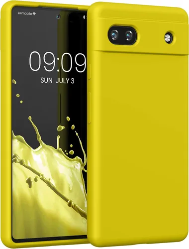 Miniatura 640 de kwmobile Funda Compatible con Google Pixel 6 Pro - Funda de teléfono de silicona TPU con acabado suave - Azul Arrecife