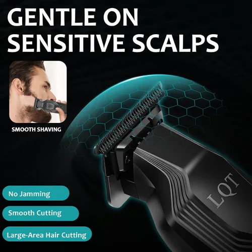 Miniatura 3 de Recortadora de barba para hombre, todo en uno, con esfera de precisión, peluquería facial de alta calidad, base de recarga USB, inalámbrica