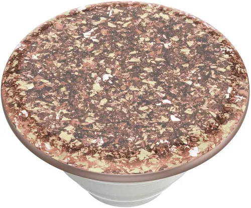 Miniatura 4 de Agarre para teléfono PopSockets con soporte expandible, agarre adhesivo - Confeti de aluminio oro rosa Lámina de oro rosa