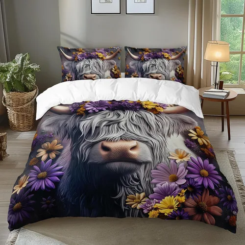 Miniatura 26 de AILONEN Juego de ropa de cama de mariposas en blanco y negro tamaño King, juego de funda de edredón con estampado de estilo en relieve de lujo