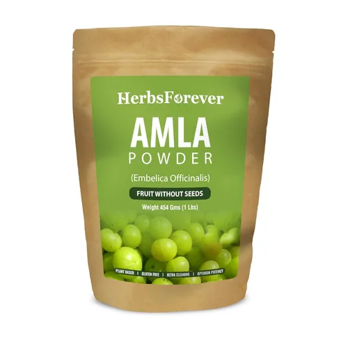 Miniatura 10 de Herbsforever Amla Powder Phyllanthus Emblica Rico en vitamina C y antioxidantes naturales Apoya la inmunidad y la digestión saludables