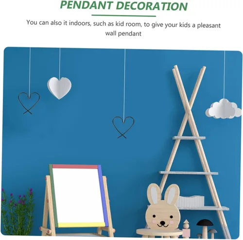 Miniatura 2 de Beavorty Decoración de pared de metal con forma de corazón, 3 piezas, arte bohemio para dormitorio