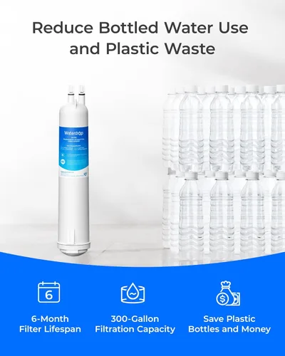 Miniatura 8 de Waterdrop 4396841 Reemplazo para filtro Everydrop® 3, EDR3RXD1, 4396710, Kenmore® 46-9083, 46-9030, filtro de agua para refrigerador, 1 filtro