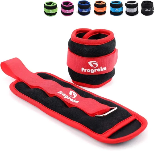 Fragraim - Juego de pesas de tobillo para mujeres, hombres y niños, ideal para entrenamiento de fuerza para muñeca/pierna/brazo, correa ajustable, 1