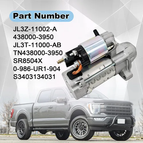 Miniatura 2 de JL3Z-11002-A Arrancador para Ford F-150 V8 5.0L 2018-2020 Reemplazar 438000-3950 JL3Z-11002-AB TN438000-3950