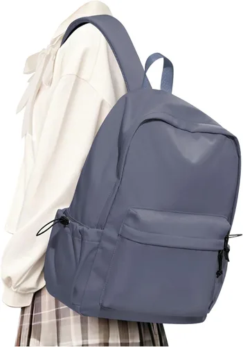 Miniatura 11 de Mochila escolar negra para niñas, niños, escuela secundaria, universidad, mochila para libros, linda mochila estética, bolsa ligera, impermeable