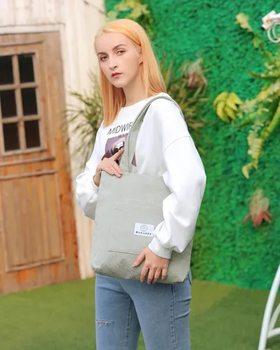 Miniatura 8 de Makukke Corduroy Totes Bag Women - Shoulder Hobo Bag Handbags Crossbody Bag Big Capacity Shopping Purses