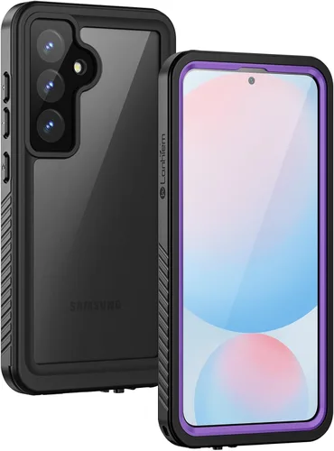 Miniatura 16 de Lanhiem Funda para Samsung Galaxy S24 FE, IP68 impermeable a prueba de polvo con protector de pantalla integrado, funda protectora de cuerpo Negro