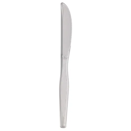 Tenedor de poliestireno FH017 marca Dixie, 7,13" de longitud, transparente (caja de 1000 unidades), Cristal, 1000
