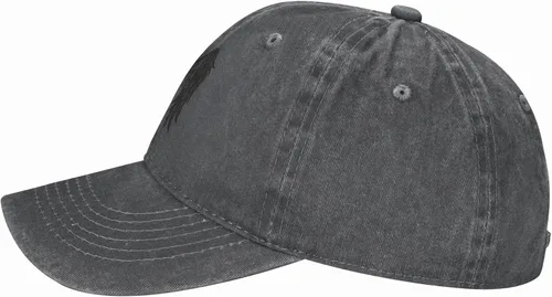 Miniatura 4 de Cowboy Hat Trendy Hats for Man and Women Djustable Four Season Outdoor Baseball Cap of Hell Skull with Angel Deep Heather