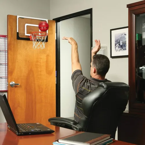Miniatura 5 de Aro de baloncesto más grande para interiores con borde grande de 9 pulgadas para niños y adultos, aro de baloncesto sobre la puerta para dormitorio
