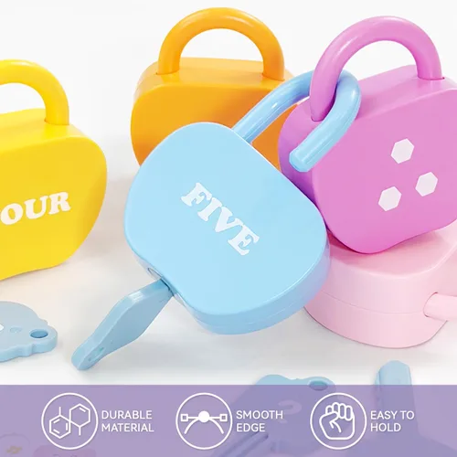 Miniatura 4 de Juguete para niños pequeños con cerradura y llave, actividades de aprendizaje preescolar, imprescindibles para el aula de jardín de infantes