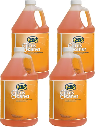 Zep Limpiador y desengrasante de cítricos - 1 galón (caja de 4) 45524 - Concentrado, elimina grasa, suciedad, aceite y suelos del hormigón, metal y