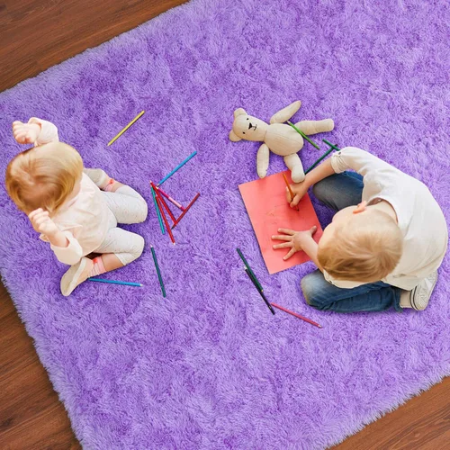 Miniatura 6 de Softlife - Alfombras ultrasuaves y esponjosas para dormitorio de niños y niñas, cuarto de bebé, alfombra de 3 x 5 pies, moderna, de felpa