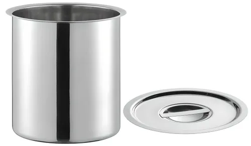 OCS Parts Juego de olla Bain Marie de 3.5 cuartos con tapa | Olla de acero inoxidable de 7-3/4" x 5-11/16" para alimentos calientes o fríos, cocinas