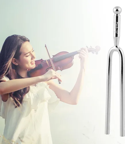 Miniatura 4 de Tyenaza Tenedor de afinación de 440 Hz, estándar A 440 Hz, diapasones de afinación Instrumentos musicales, dispositivo de afinación de guitarra
