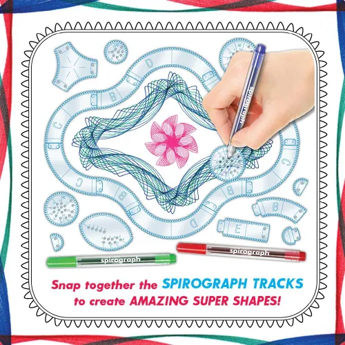 Miniatura 2 de Super Spirograph Jumbo Kit, 75 piezas (Edición 50 aniversario)
