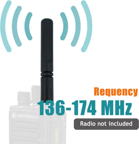 Miniatura 3 de Antena rechoncha VHF de 136-174 MHz PMAD4120A compatible con Motorola XPR7350 XPR7550 XPR3300 XPR3500 XPR3000 XPR3000e XPR7000 XPR7000e Radio
