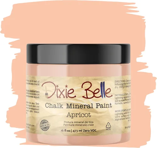 Miniatura 314 de Dixie Belle Paint Company - Pintura con acabado de tiza para muebles, color negro (Caviar), 1 galón, 128 fl oz, pintura mineral color rosa intenso