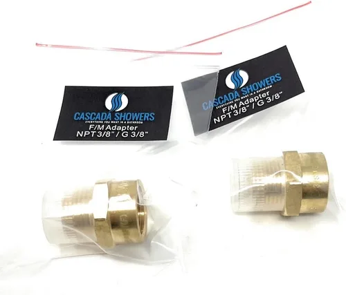 Miniatura 14 de Adaptador de latón sin plomo Cascada, rosca G británica BSPP macho a NPT hembra (1" x 1" (1 pieza))