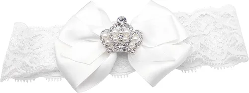 Miniatura 7 de Glamulice Conjunto de zapatos y diadema para recién nacidos, para bautizo, bautizo, sesión de fotos, comunión, para recién nacidos