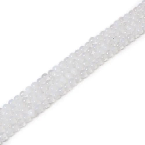 Miniatura 55 de Cuentas sueltas redondas de cristal curativo de 0.16 pulgadas (0.157 in) para hacer joyas