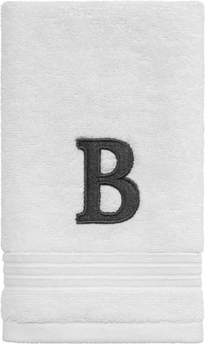 Miniatura 23 de Avanti Linens - Toalla de dedos, algodón suave y absorbente, decoración de baño bordada (colección de monogramas, inicial J)
