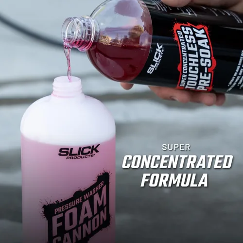 Miniatura 4 de Slick Products Jabón de auto prelavado súper concentrado sin contacto para cañón de espuma o pistola de espuma, afloja el barro, la suciedad