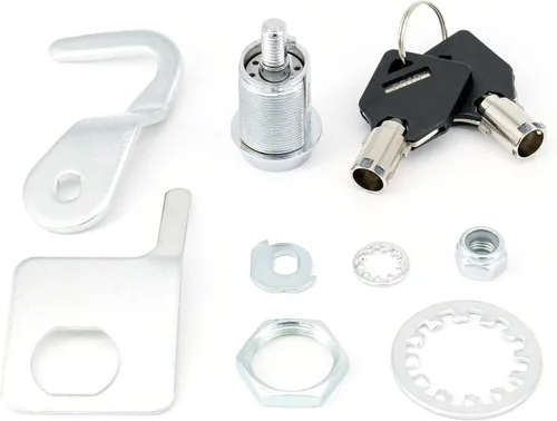 Miniatura 2 de Americruise - Cerradura de bolsa de sillín de motocicleta, cerradura de maletero real con 2 llaves para Harley Touring Road King Electra Street Road