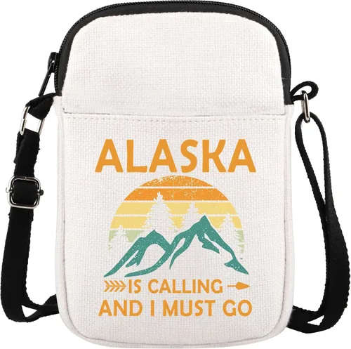 Miniatura 8 de XYANFA Alaska is Calling And I Must Go Alaska Cruise Bolsa de maquillaje Alaska Travel Souvenirs Gift Matching Cruise Gift Alaskan Vacation Zipper